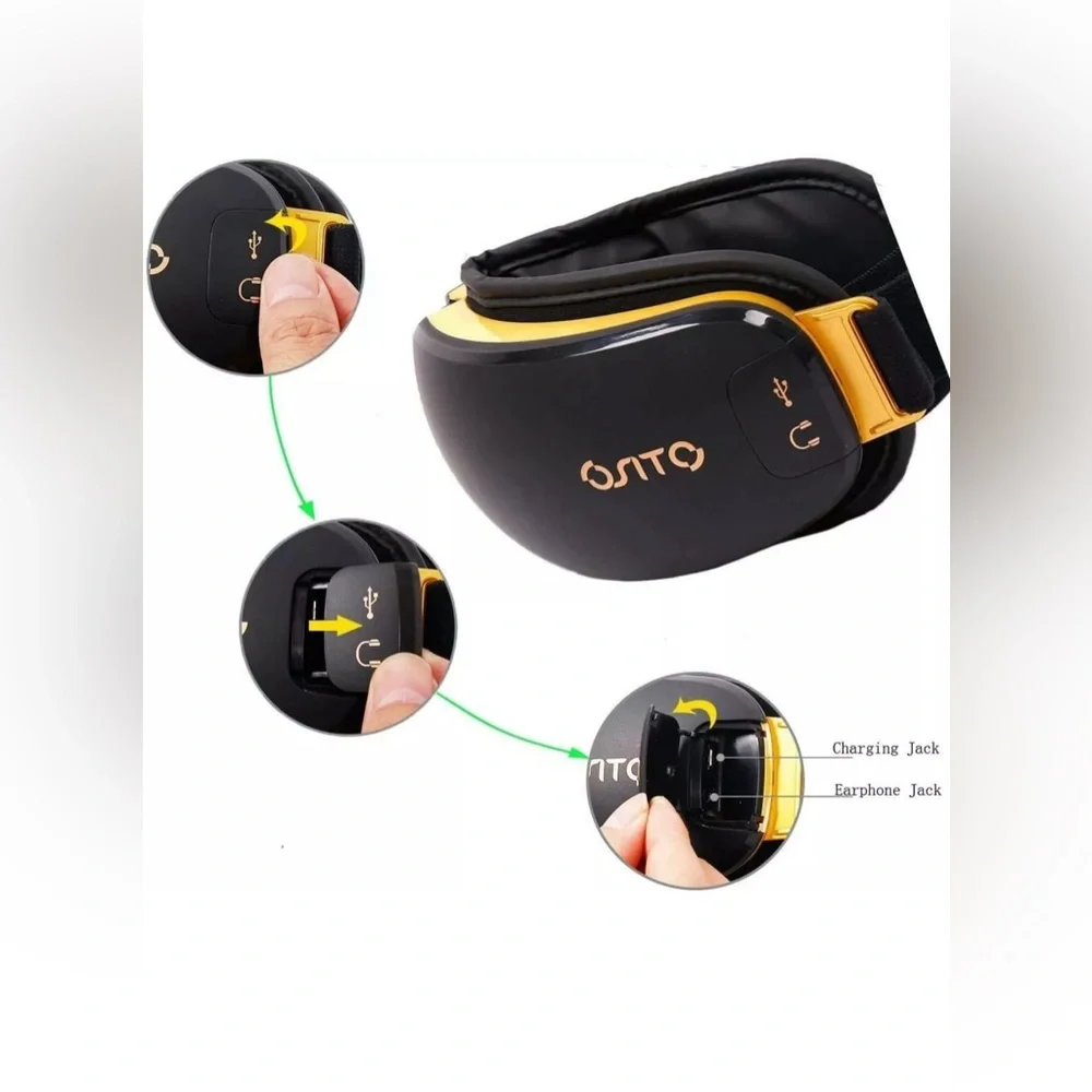 OSITO Rechargeable Eye Massager with Heat for Dry Eye with Vibration to Refresh